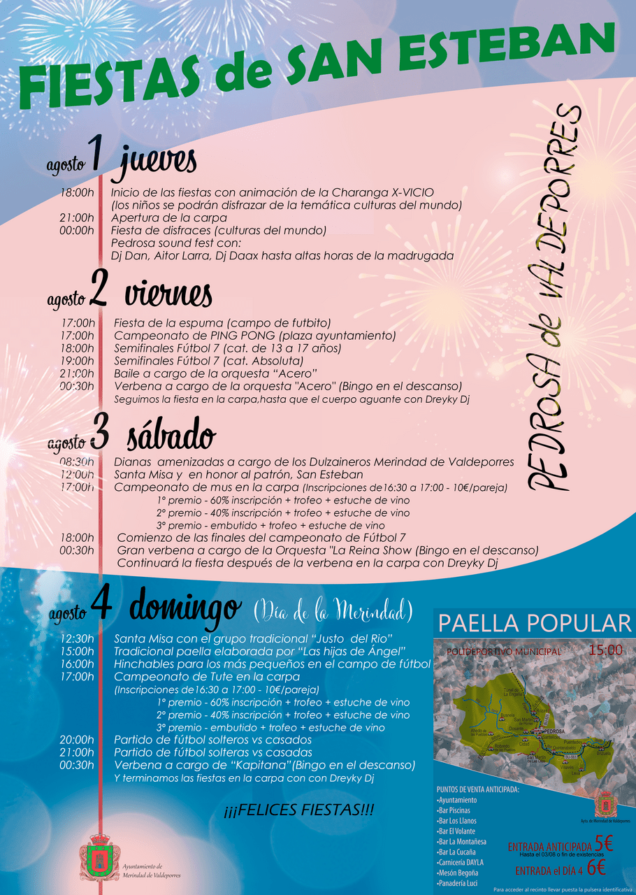Imágen del ecento: FIESTAS DE SAN ESTEBAN Y DÍA DE LA MERINDAD DE VALDEPORRES